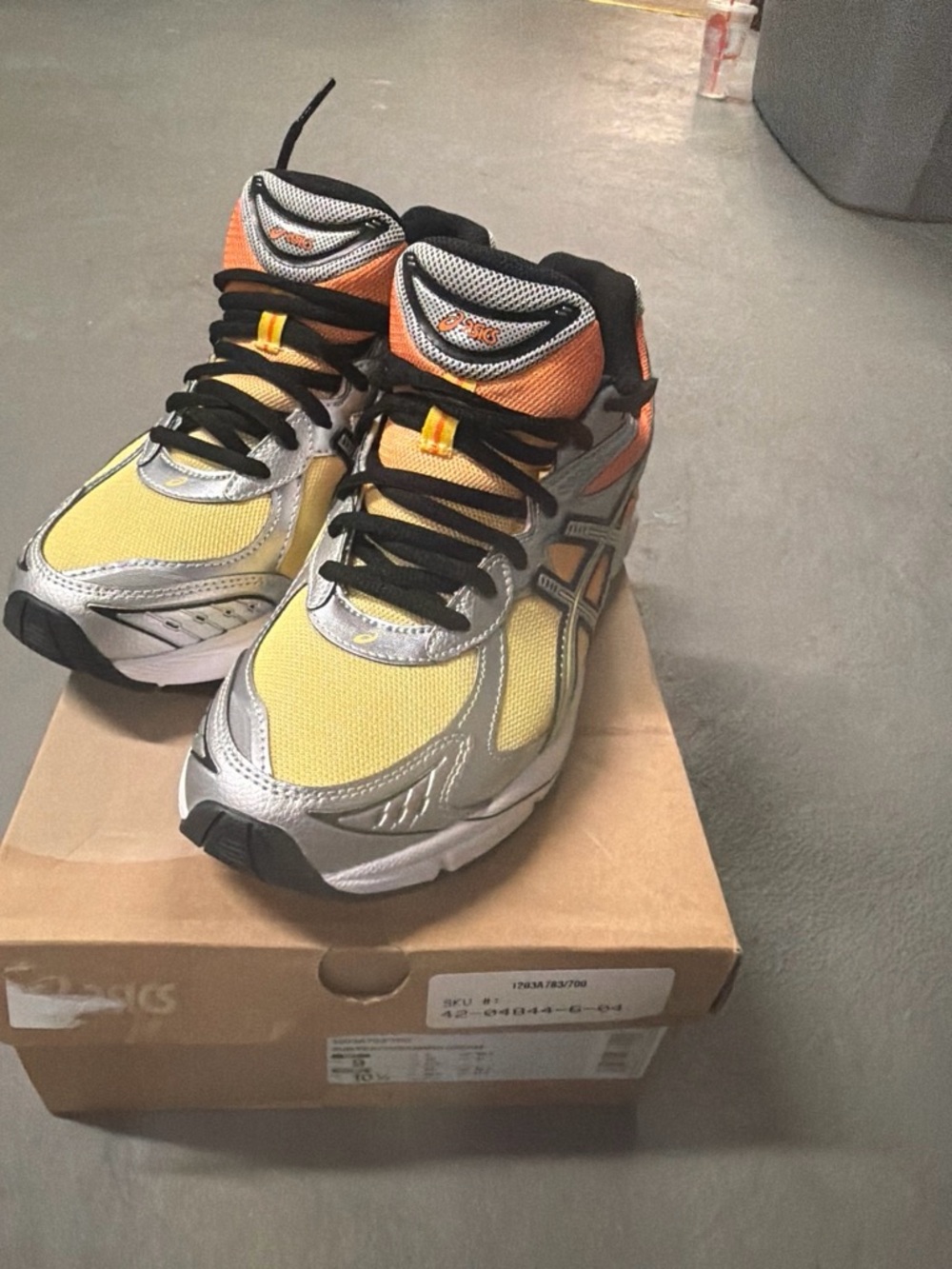 Kids Yellow and Orange Athletic Sneakers